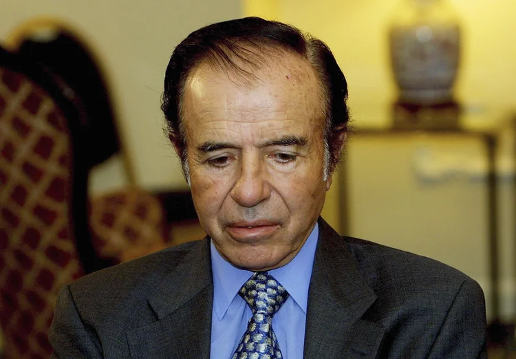 Ex-presidente da Argentina, Carlos Menem (Quique Kierszenbaum/Getty Images)