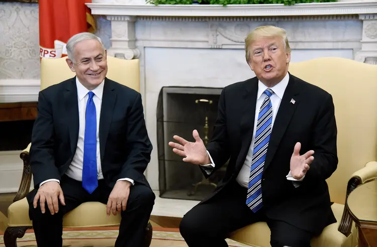 Israel: "Bibi foi eleito e agora eles têm que passar pelo processo de novo?", criticou Trump (Olivier Douliery-Pool/Getty Images)