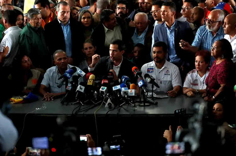 Juan Guaidó: Presidente autoproclamado viajou pela América do Sul em reuniões com líderes de países que o apoiam (Carlos Jasso/Reuters)