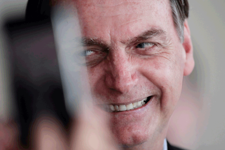 Bolsonaro: presidente admitiu haver "caneladas internas" e disse ter pedido a ministros que não deem respostas apressadas, para não provocar mal-entendidos (Ueslei Marcelino/Reuters)