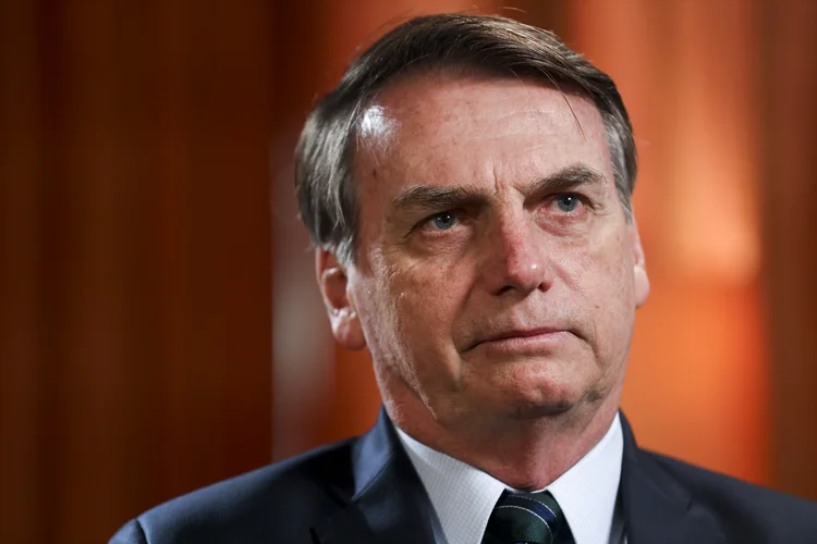 Após as críticas de que Bolsonaro ainda não havia assumido a reforma publicamente, dando preferência a temas bem menos relevantes em suas recentes postagens no Twitter, no fim da tarde ele tocou no assunto (Simon Dawson/Bloomberg/Bloomberg)