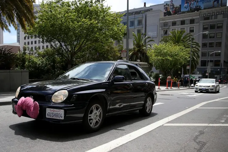 Carro da Lyft: negócio revelou seus planos de oferta pública inicial em dezembro do ano passado (Justin Sullivan/Getty Images)