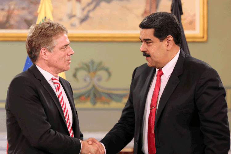 Kriener-Maduro: alemão tem dois dias para deixar a Venezuela (Miraflores Palace/Handout/Reuters)