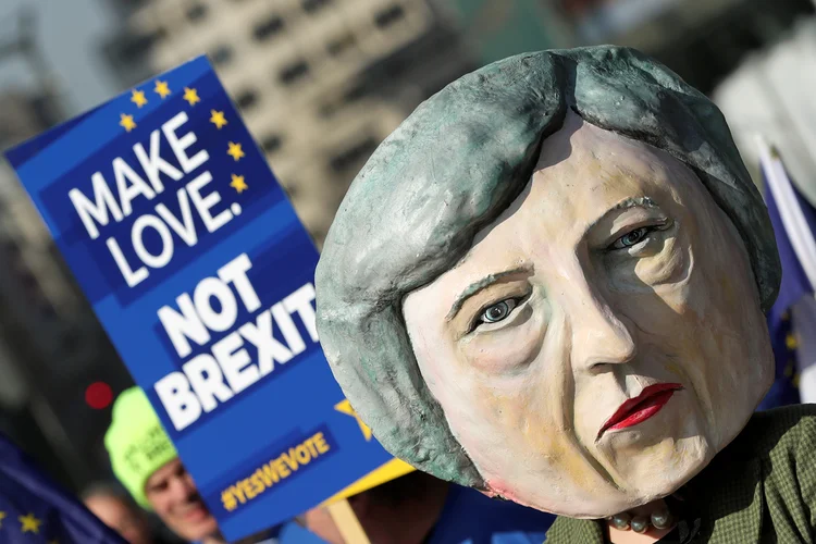 Manifestações contra o Brexit no Reino Unido (Arquivo) (Yves Herman/Reuters)