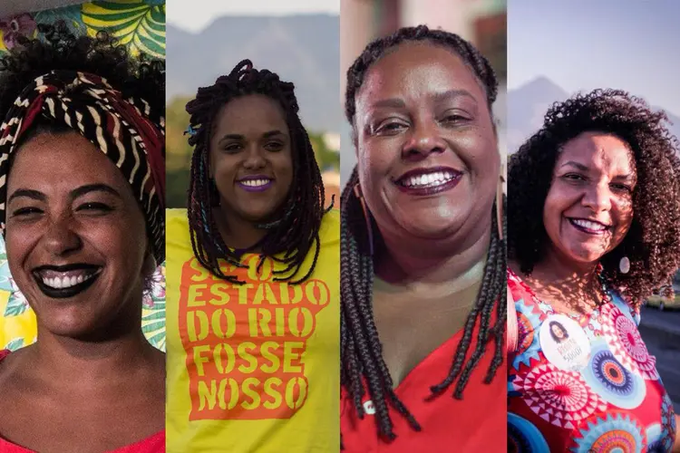 Talíria, Dani, Mônica e Renata: as herdeiras de Marielle Franco, no Rio de Janeiro (Facebook/Reprodução)