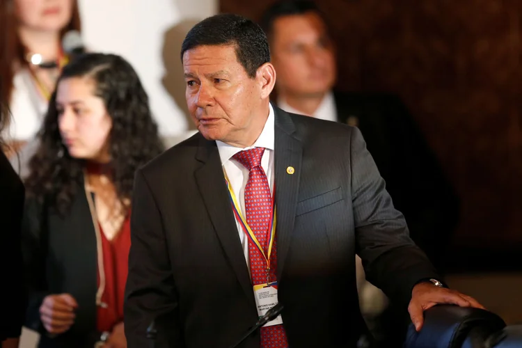 Mourão: vice-presidente mostrou alinhamento ao governo em discurso durante evento nos Estados Unidos (Luisa Gonzalez/Reuters)