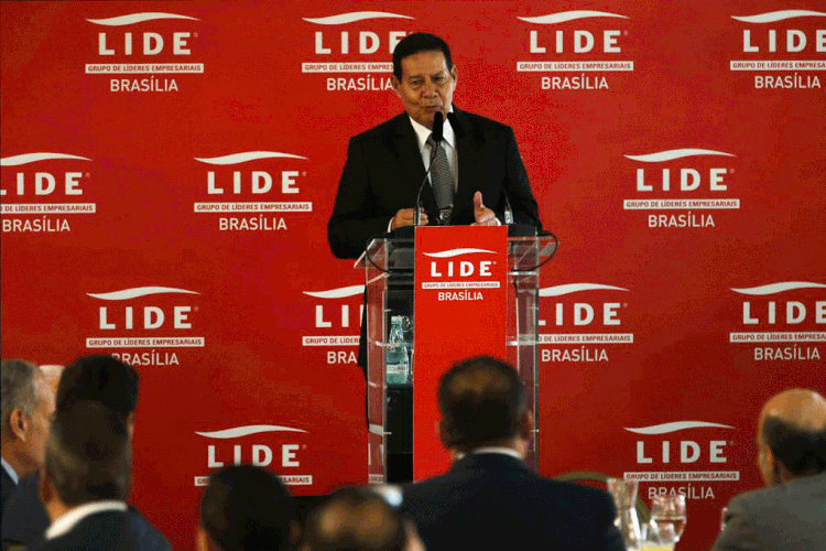 Mourão: presidente em exercício participa de palestra com empresários no Distrito Federal (Antonio Cruz/Agência Brasil)