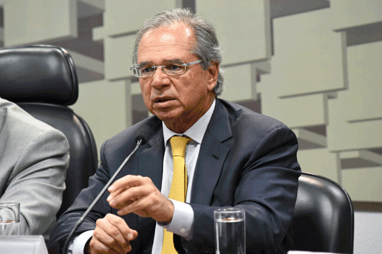 Guedes afirmou nesta sexta-feira que o governo federal espera receber 280 bilhões de reais em retornos neste ano (Jefferson Rudy/Agência Senado)