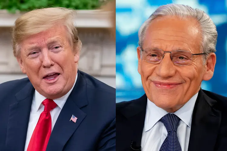 Donald Trump; Bob Woodward (Montagem/Exame)