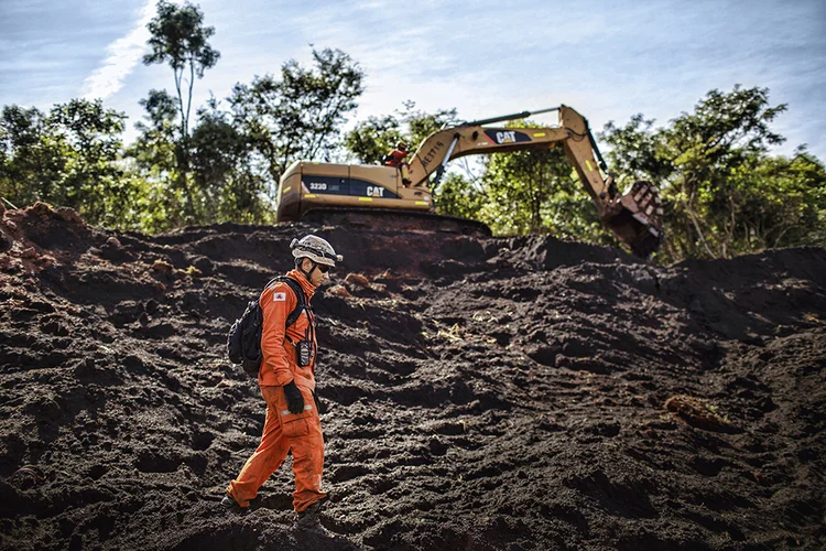 Brumadinho: até o momento foram confirmadas 248 mortes no rompimento da barragem, a maioria de funcionários da Vale (Mauro Pimentel/AFP)