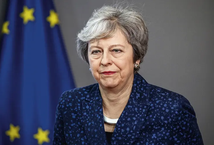 THERESA MAY: o risco de uma saída desordenada da União Europeia se mostra cada vez mais próximo / Francois Lenoir/Reuters