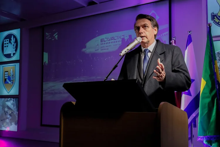 Bolsonaro analisou as reações de palestinos sobre a abertura de um escritório de negócios do Brasil em Jerusalém (Alan Santos/Agência Brasil)