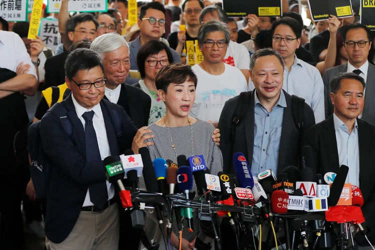 Hong Kong: a Revolução dos Guarda-Chuvas mobilizou milhares de pessoas para exigir avanços democráticos em 2014 (Tyrone Siu/Reuters)