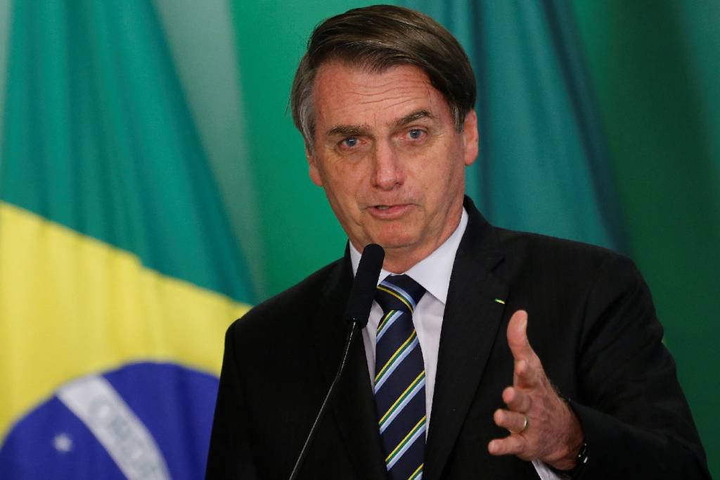 Jair Bolsonaro: presidente deu declaração durante inauguração do novo aeroporto de Macapá (Adriano Machado/Reuters)