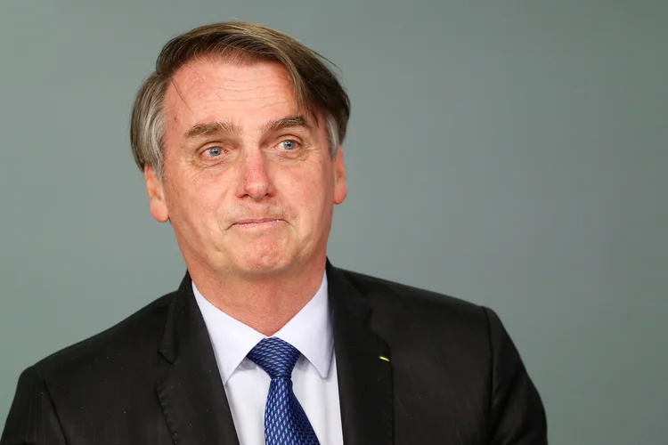 Bolsonaro: "O pessoal fala muito em engolir sapo e eu engulo sapo pela fosseta lacrimal", afirmou o presidente (Adriano Machado/Reuters)