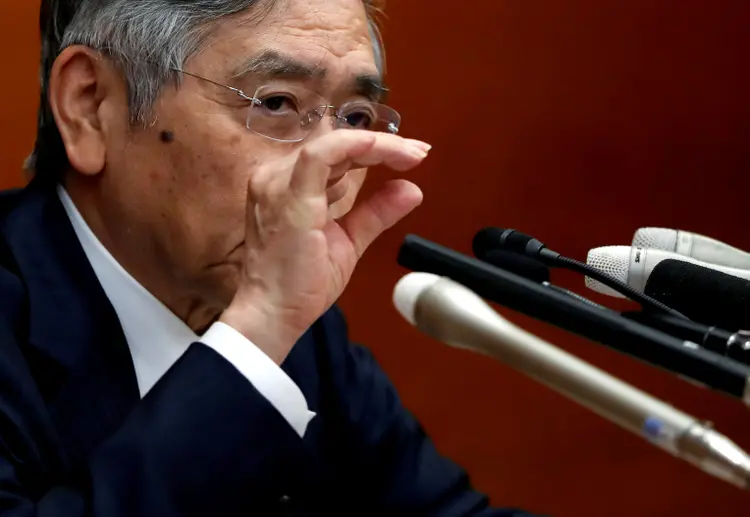 Haruhiko Kuroda: presidente também comentou que as diretrizes do BoJ estão condicionadas a dados futuros (Issei Kato/File Photo/Reuters)