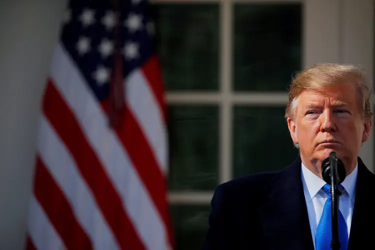 Trump: presidente americano prometeu lutar contra qualquer esforço para abertura de um processo de impeachment contra ele (Carlos Barria/Reuters)