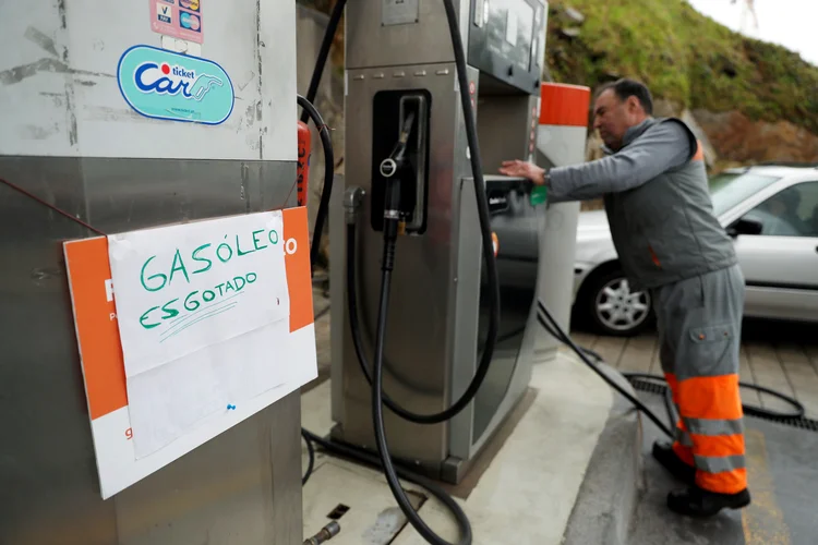 Portugal: a greve das transportadoras começou nesta terça-feira (16) (Rafael Marchante/Reuters)