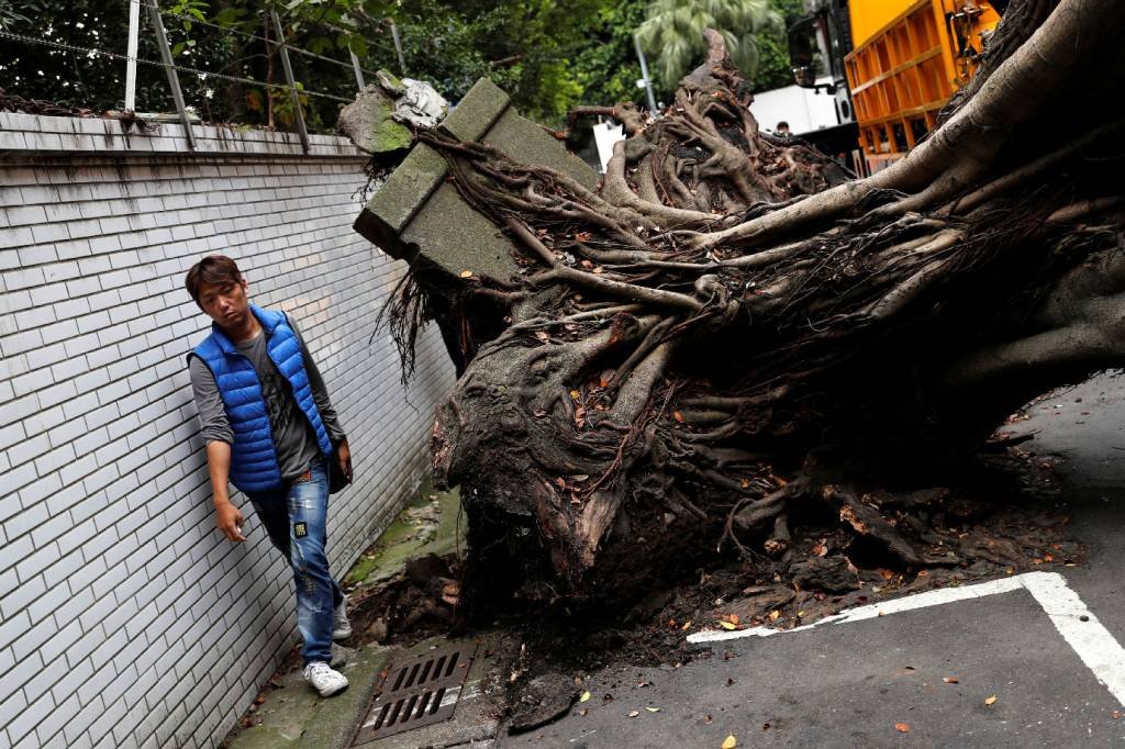 Taiwan: terremoto de magnitude 6,1 atingiu a cidade costeira taiwanesa de Hualien, nesta quinta-feira (Tyrone Siu/Reuters)