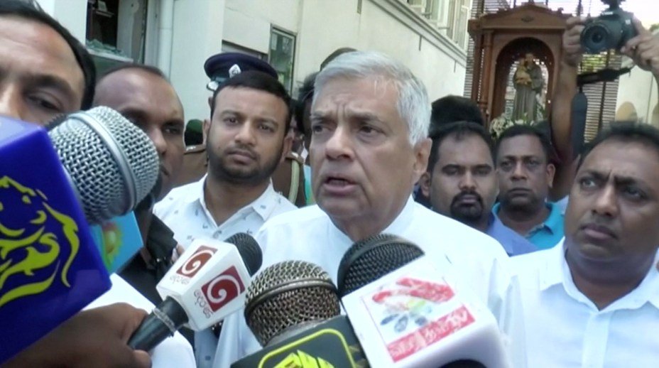Primeiro-ministro do Sri Lanka, Ranil Wickremesinghe, fala sobre ataques