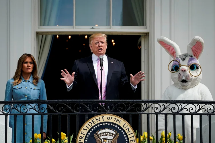 Caça aos ovos de Páscoa é realizada desde 1878 e foi iniciada pelo presidente Rutherford B. Hayes (1877-1881 (Al Drago/Reuters)
