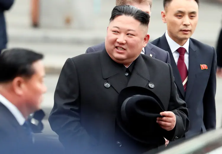 Kim Jong Un: Líder hereditário de terceira geração a comandar o país passa a ser oficialmente "chefe de Estado" (Shamil Zhumatov/Reuters)