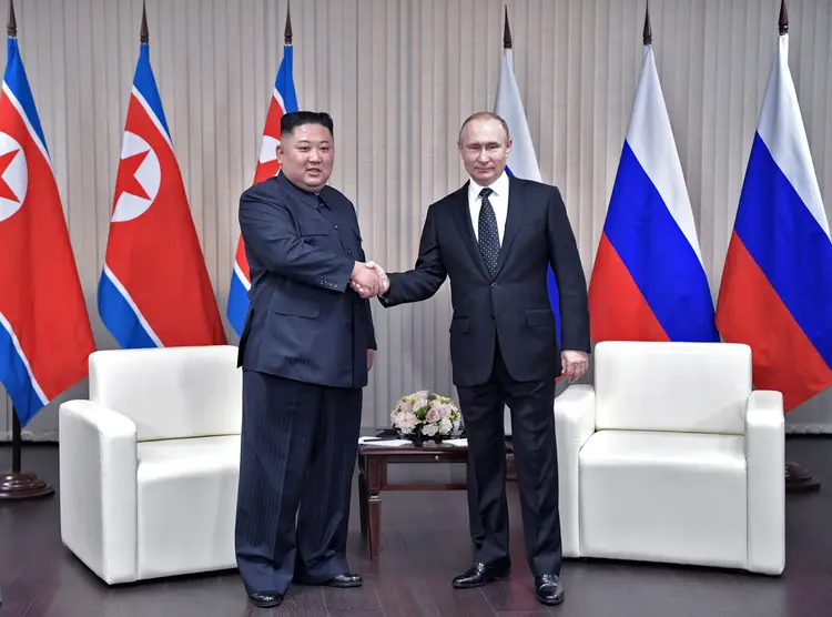 Putin afirmou que vai dividir com os EUA os assuntos tratados em sua cúpula com Kim Jong-un (Alexei Nikolsky/Reuters)