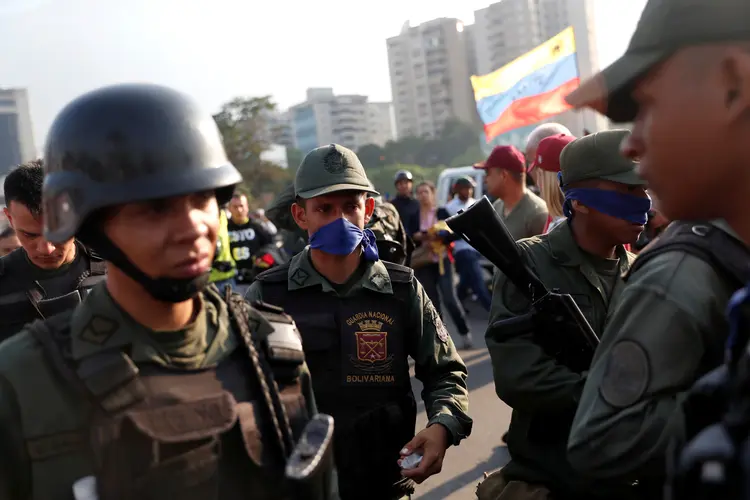Venezuela: Bolsonaro também disse que o Brasil está ao lado do povo da Venezuela e de Guaidó (Carlos Garcia Rawlins/Reuters)