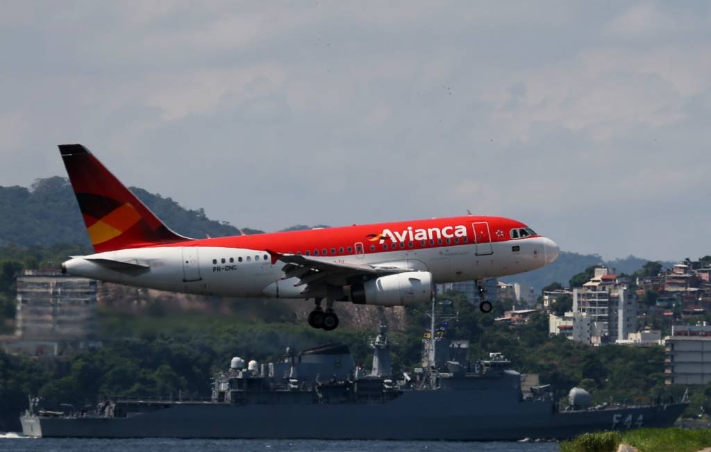 Avião da Avianca: Avianca Brasil não tem relação direta com a Avianca Holdings, que entrou com pedido de recuperação judicial (chapter 11) nos Estados Unidos em maio (Sergio Moraes/Reuters)