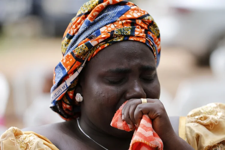 Rebecca Samuel, mãe de Saraha Samuel, uma das garotas de Chibok (Afolabi Sotunde/Reuters)