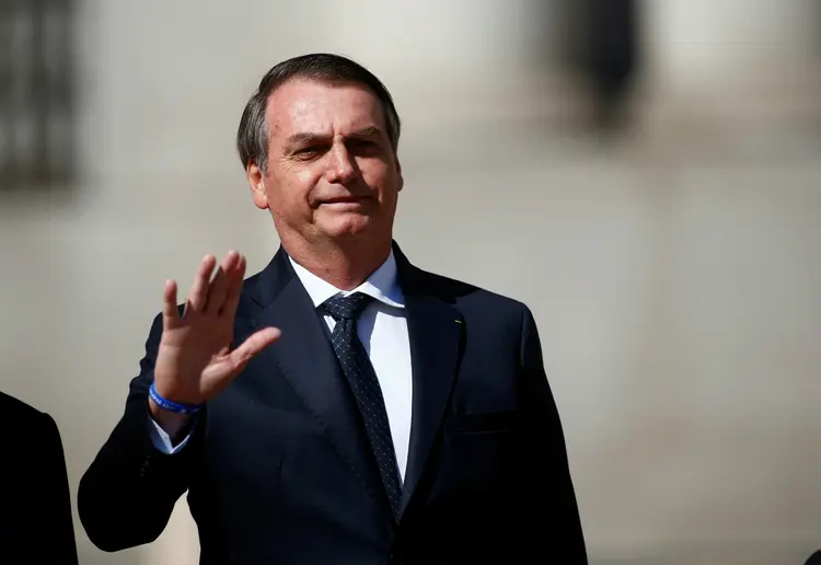 Bolsonaro: o presidente afirmou que se reuniu nesta segunda-feira com o ministro Santos Cruz (Esteban Garay/Reuters)