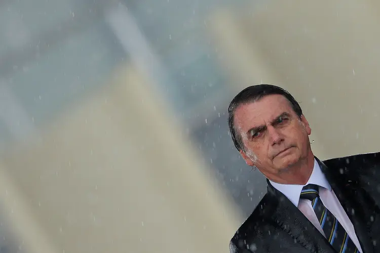 Jair Bolsonaro: presidente esteve na manhã desta quinta-feira, 18, na cerimônia de comemoração do Dia do Exército (Adriano Machado/Reuters)