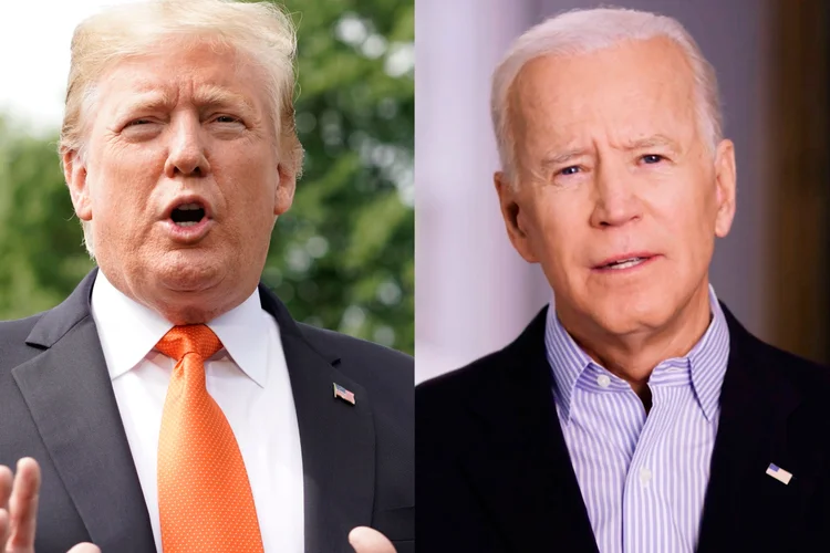 EUA: Trump disse que espera que Biden tenha inteligência para ter uma campanha nas primárias de sucesso (Kevin Lamarque//BIDEN CAMPAIGN/Reuters)