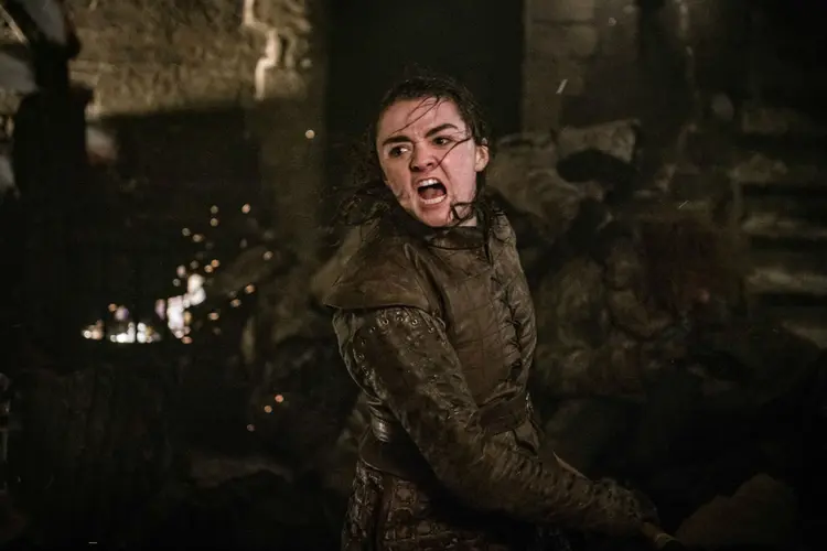 Arya Stark no episódio 3 da temporada 8 de Game of Thrones. (HBO/Divulgação)