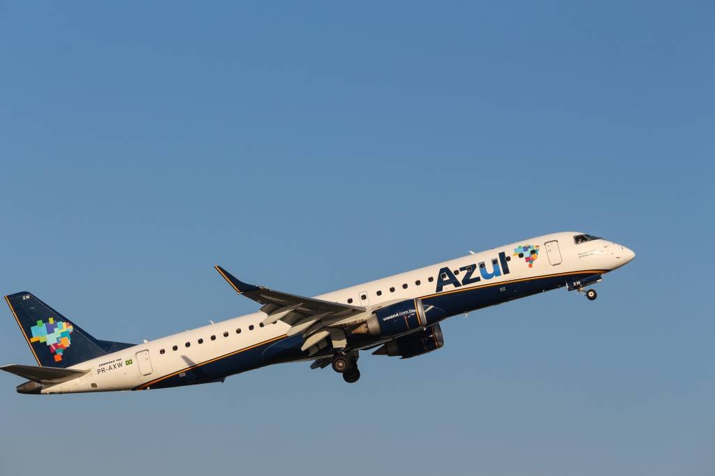 Azul: aérea anunciou que está em negociações com as estrangeiras (NurPhoto / Contributor/Getty Images)