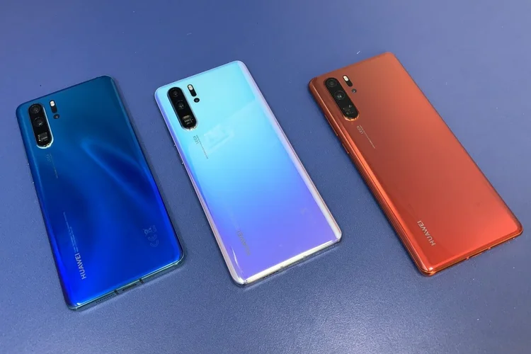 The new Huawei P30 Pro which is part of the Chinese firm's new flagship smartphone range that they unveiled in Paris. The smartphone giant is stepping up its attempts to overtake Samsung as the biggest mobile phone maker in the world. (Photo by Martyn Landi/PA Images via Getty Images) (Martyn Landi/PA Images via Getty Images/Getty Images)