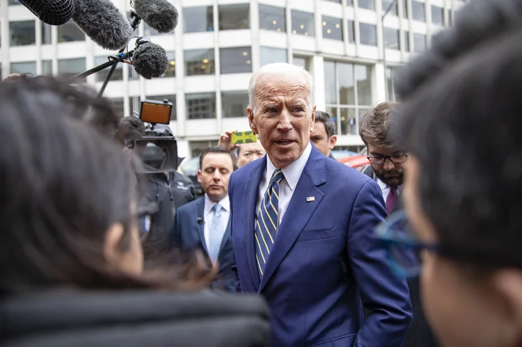 Joe Biden: ex-vice-presidente dos Estados Unidos lidera a corrida democrata (Tasos Katopodis / Stringer/Getty Images)