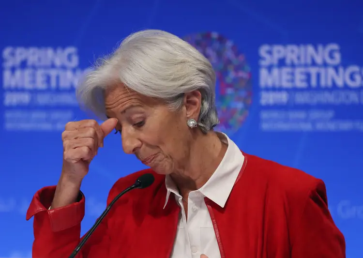 Lagarde: a diretora do FMI afirmou que o Brexit sem acordo que pressionaria ainda mais a economia global (Mark Wilson/Getty Images)