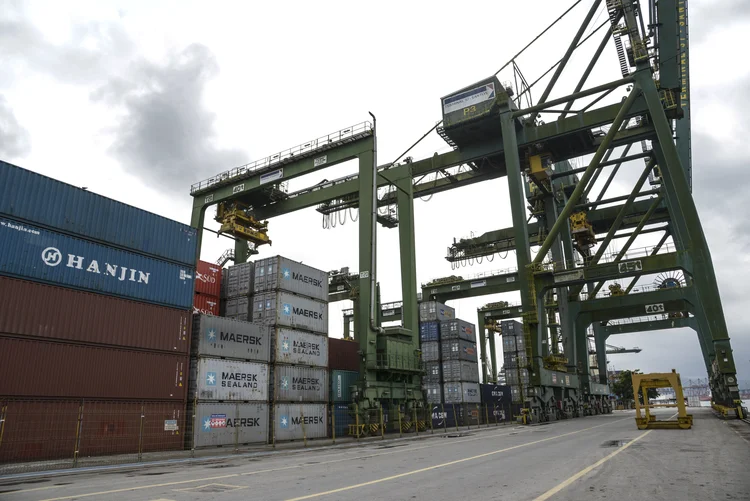 Porto de Santos: duas áreas irão para leilão em agosto (Paulo Fridman/Getty Images)