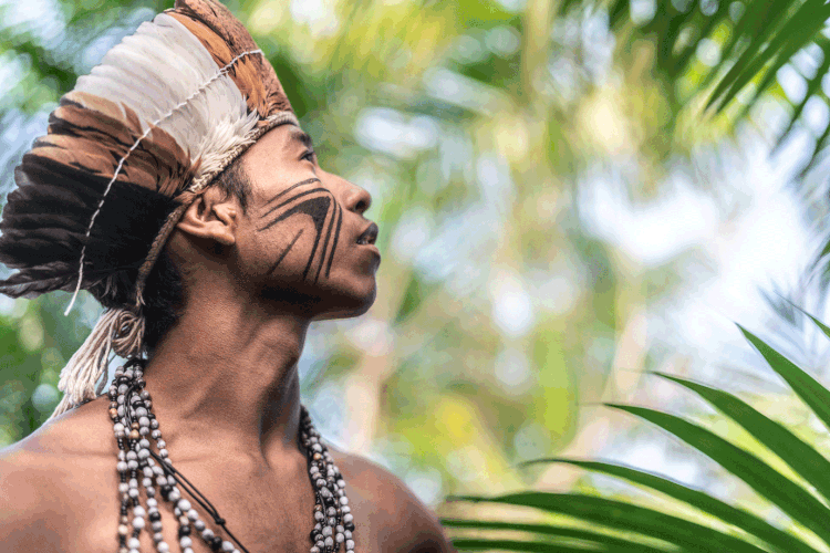 Índios: aldeias receberam estante de livros da ABL (FG Trade/Getty Images)