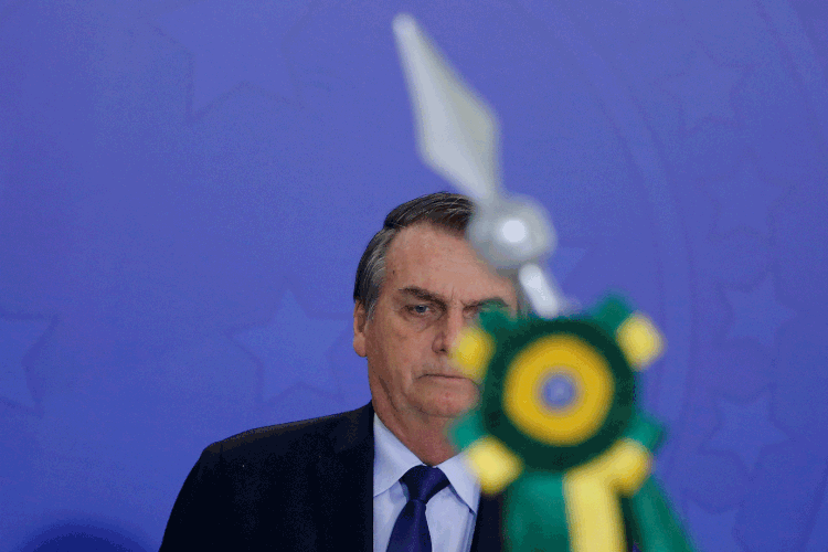 Bolsonaro: presidente nega existência de embate entre militares e grupo de Olavo de Carvalho (Adriano Machado/Reuters)