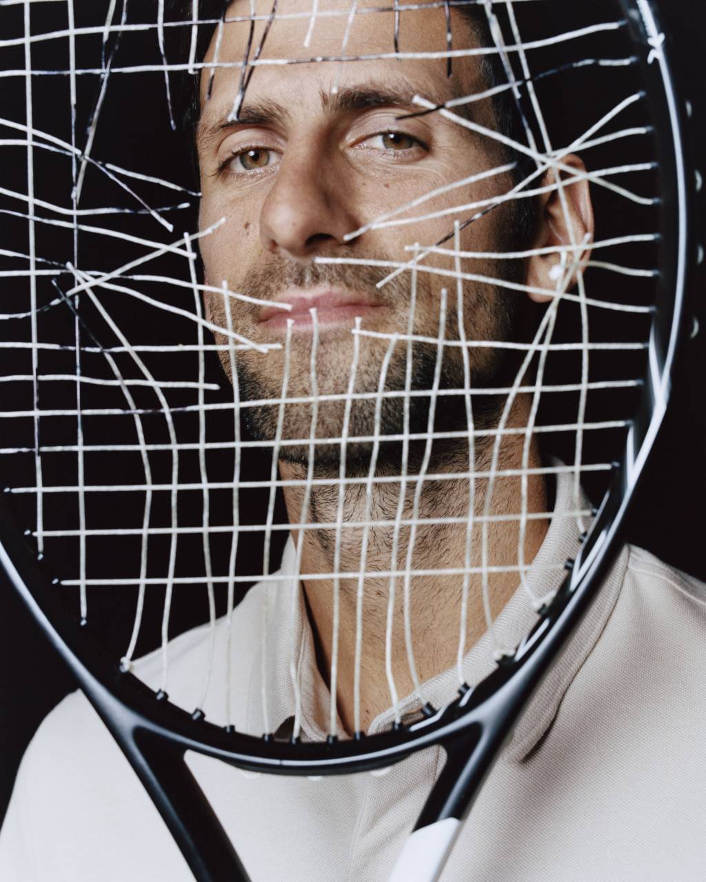 Novak Djokovic posa para Lacoste: contrato de três anos (Oliver Hadlee Pearch/Lacoste/Divulgação)