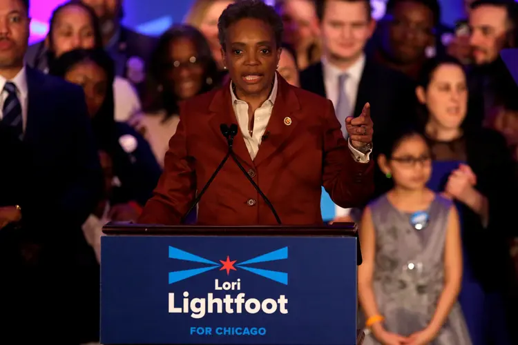 Lori Lightfoot, prefeita eleita de Chicago vai enfrentar grandes desafios em uma das cidades mais populosas dos EUA (Joshua Lott/Reuters)