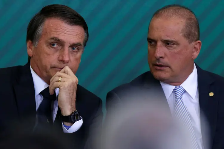 Bolsonaro e Onyx: desburocratização à vista (Adriano Machado/Reuters)