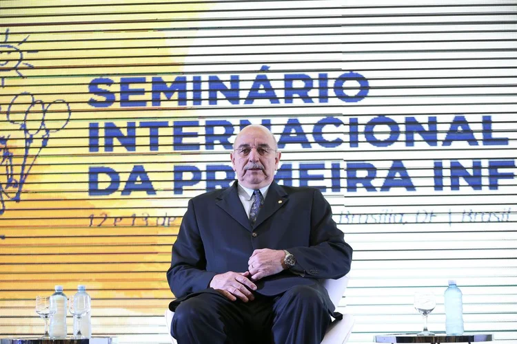 Osmar Terra: ministro da Cidadania participou nesta quinta-feira (4) do Seminário Internacional da Primeira Infância (Marcelo Camargo/Agência Brasil)