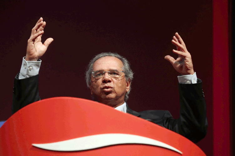 Paulo Guedes: ministro da Economia falou em evento sobre 100 primeiros dias da gestão Bolsonaro (Amanda Perobelli/Reuters)