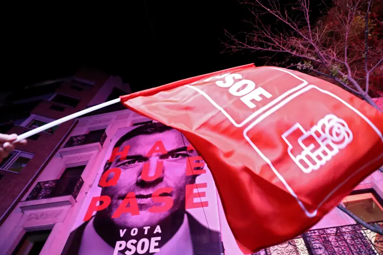Eleições na Espanha: os socialistas também garantiram maioria absoluta no Senado (Sergio Perez/Reuters)