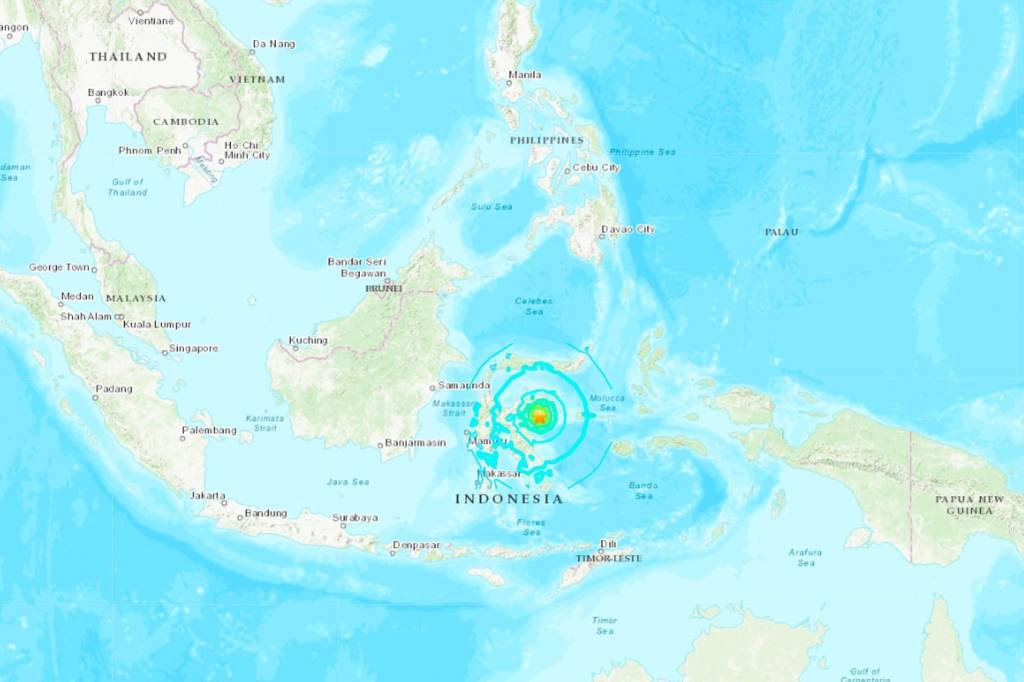 Terremoto de 6,8 graus de magnitude atinge o leste da Indonésia
