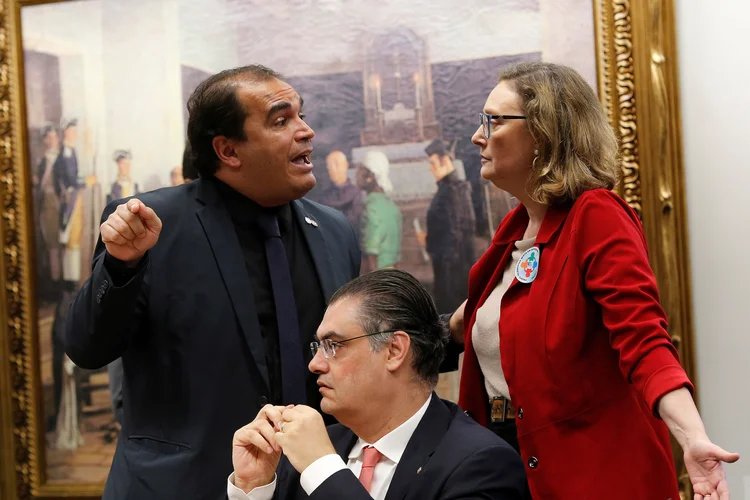 Comissão de Constituição e Justiça (CCJ) da Câmara dos Deputados durante reunião desta terça-feira, 23 (Adriano Machado/Reuters)