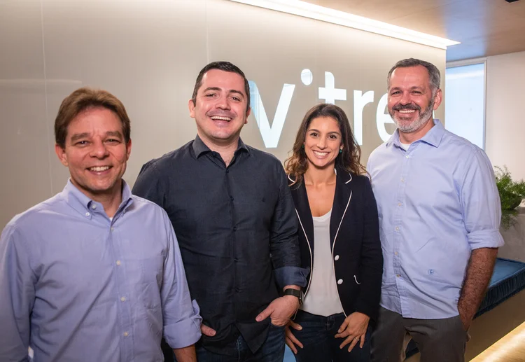 Sócios da Vitreo Patrick O'Grady, Everson Ramos, Ilana Bobrow e George Wachsmann (Vitreo/Divulgação)